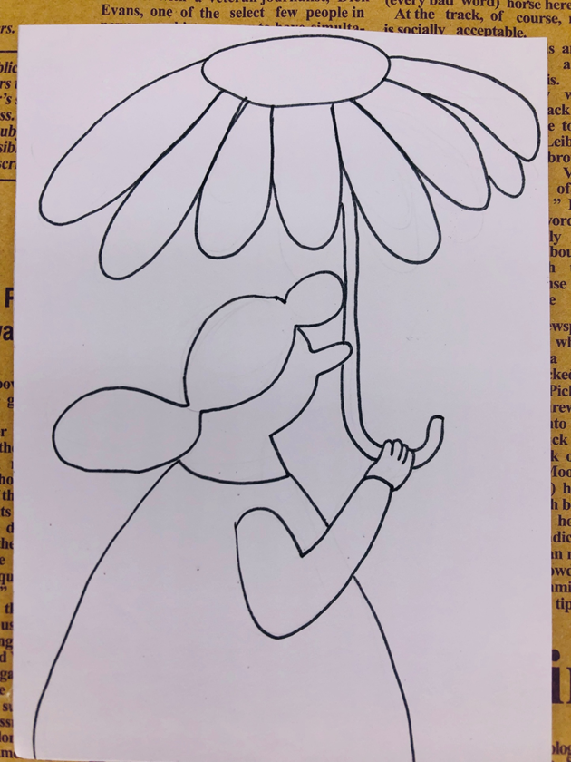 Draw fun characters with dream umbrella designs