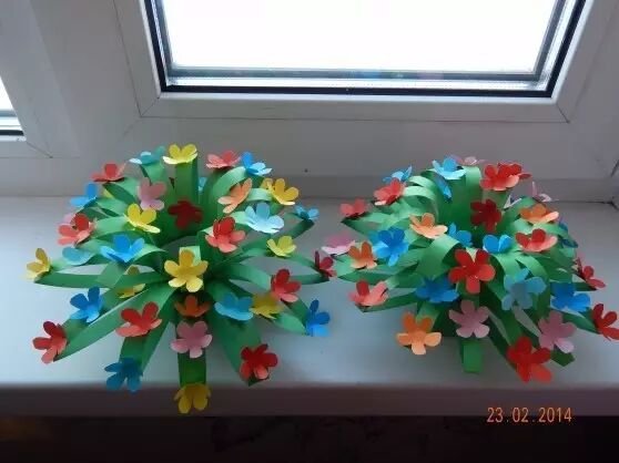 Flower hat completed