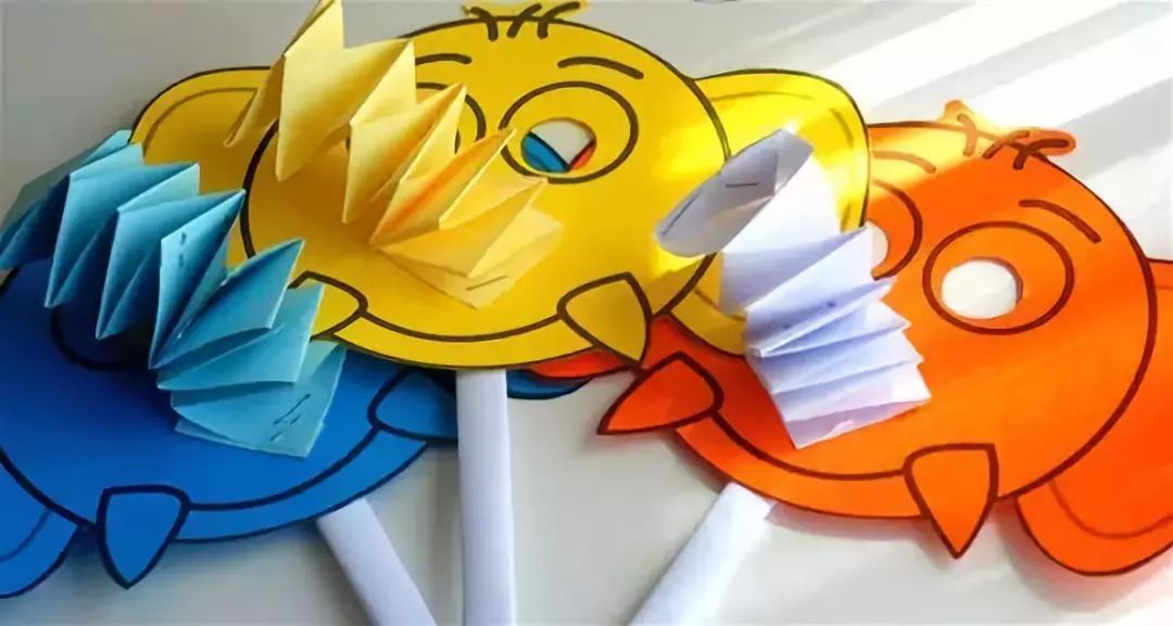 Complete spring paper elephant mask