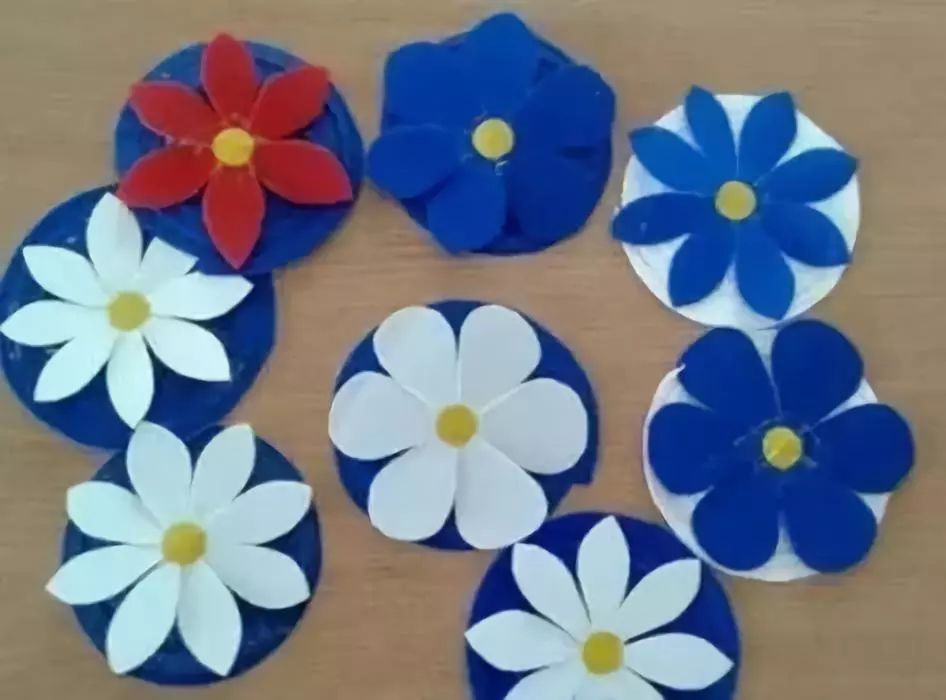 Attach petals to spring