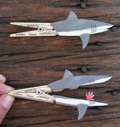 Handmade DIY of Shark Eating