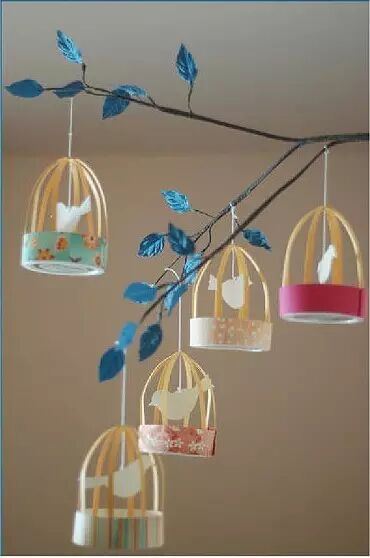 Creative Bird Cage Hanging Decoration DIY 