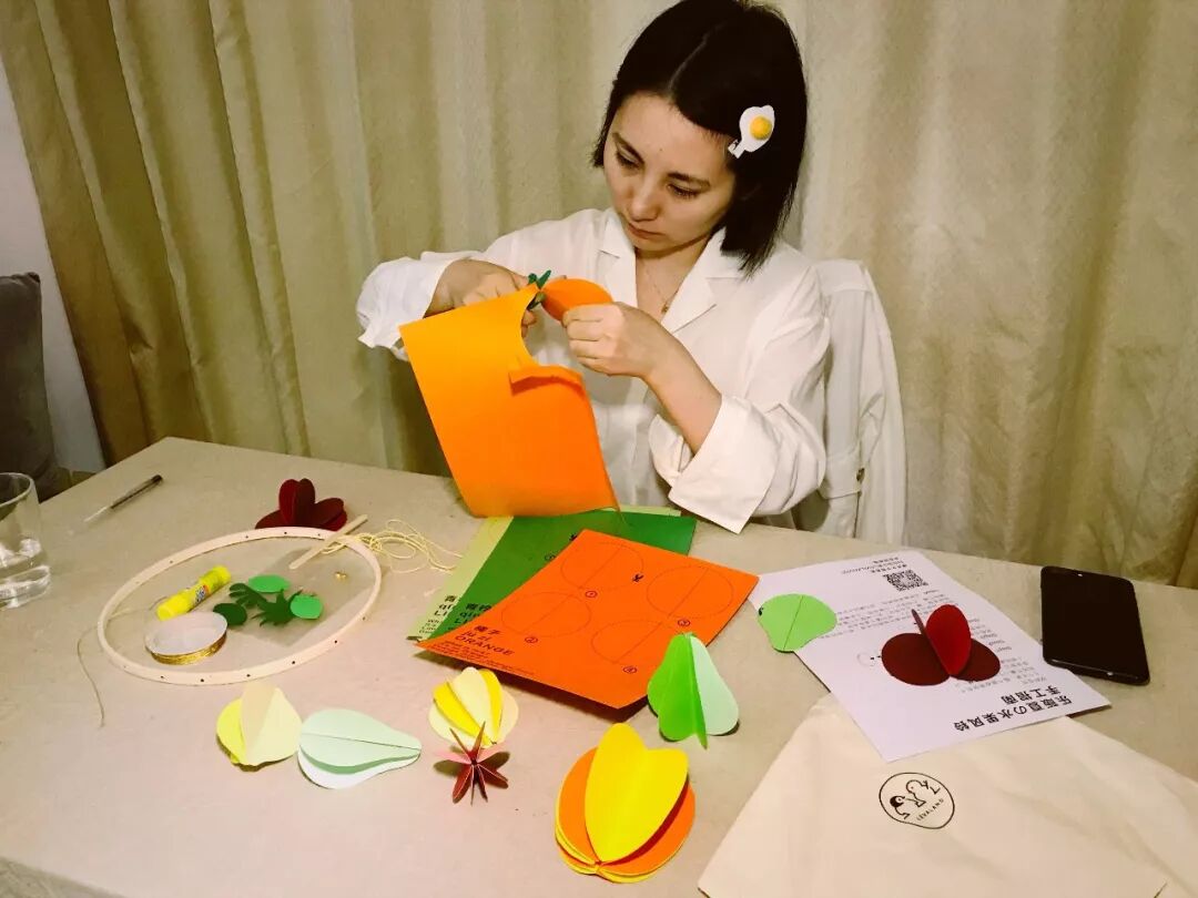 Paper Fruit Wind Chime DIY 1