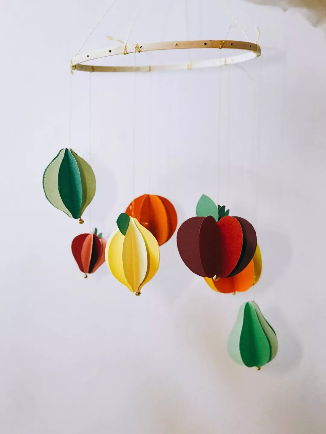 Paper Fruit Wind Chime DIY 2