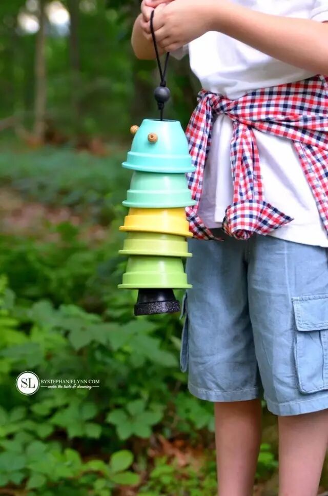 Flower pot wind chime
