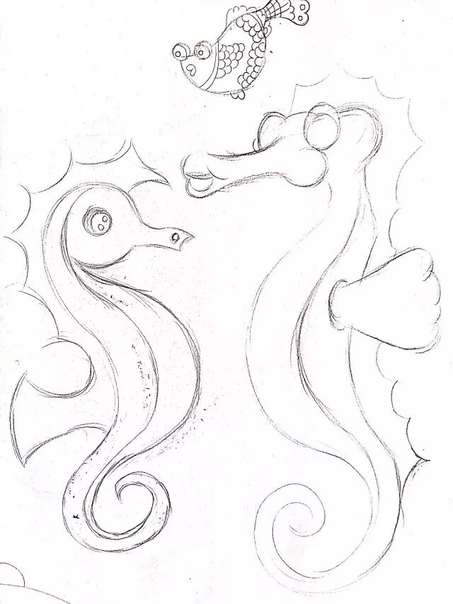 Outline with a marker