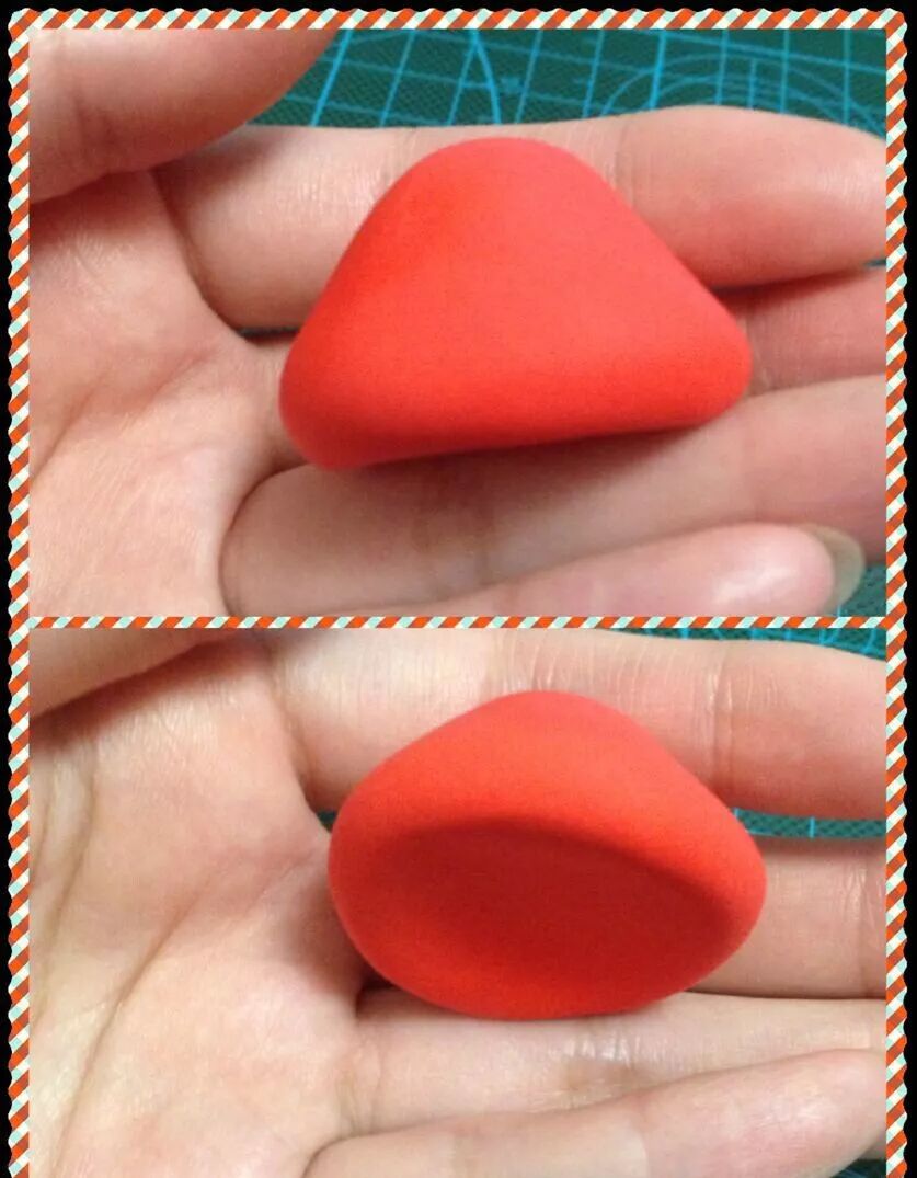 Pinch the mushroom-shaped umbrella top