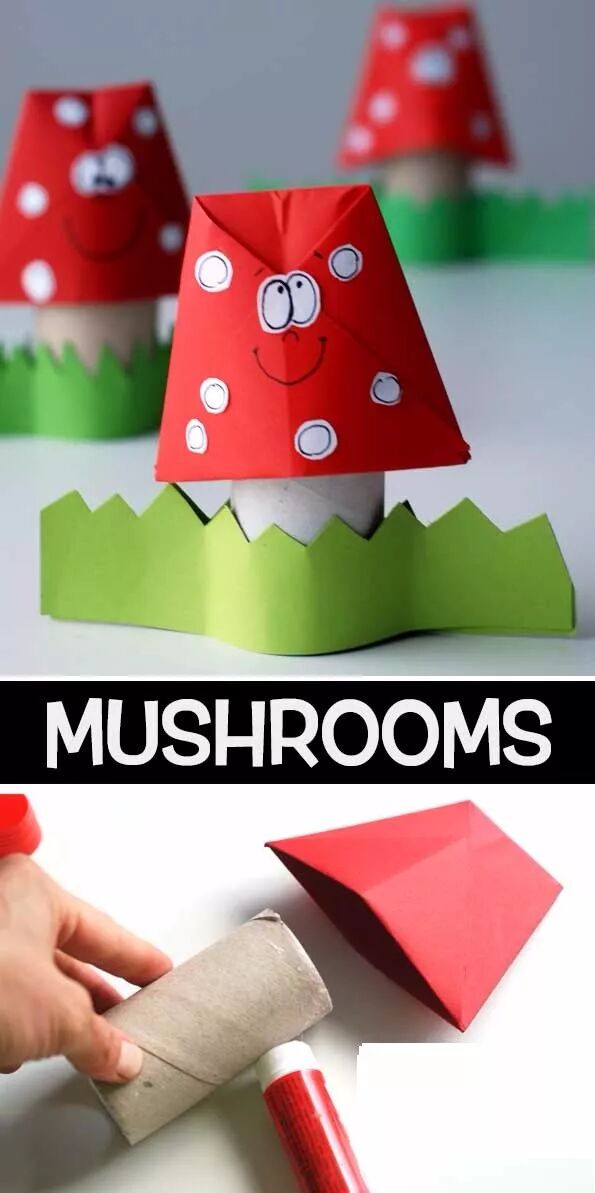 Toilet Paper Roll Mushroom