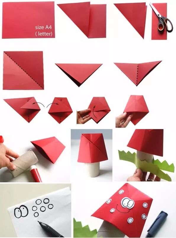 Toilet Paper Roll Mushroom